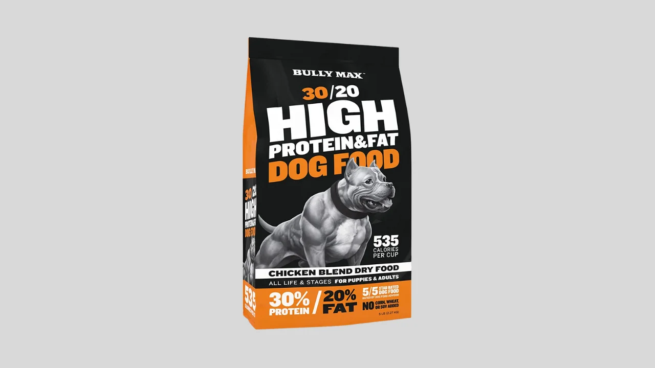 Bully Max High-Performance Super Premium Dog Food. for All Ages (for Puppies & Adult Dogs). 535 Calories Per Cup. for Muscle, Size, Growth, and Weight.